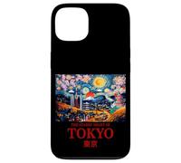 Cool Tokyo Japan with the Starry Night Concept of Van Gogh Custodia per iPhone 13