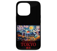 Cool Tokyo Japan with the Starry Night Concept of Van Gogh Custodia per iPhone 13 Pro