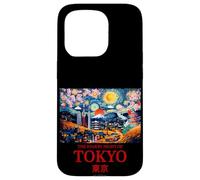 Cool Tokyo Japan with the Starry Night Concept of Van Gogh Custodia per iPhone 15 Pro