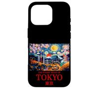 Cool Tokyo Japan with the Starry Night Concept of Van Gogh Custodia per iPhone 16 Pro