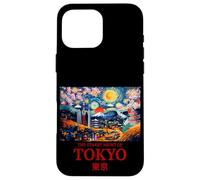 Cool Tokyo Japan with the Starry Night Concept of Van Gogh Custodia per iPhone 16 Pro Max