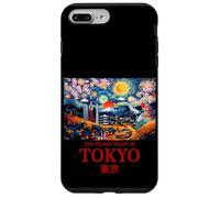 Cool Tokyo Japan with the Starry Night Concept of Van Gogh Custodia per iPhone 7 Plus/8 Plus