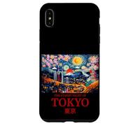 Cool Tokyo Japan with the Starry Night Concept of Van Gogh Custodia per iPhone XS Max