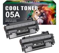 Cool Toner 2 cartucce toner di ricambio per HP 05A CE505A 05X CE505X LaserJet P2030 P2035 P2035N P2050 P2055 P2055D P2055DN P2055X Nero