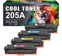 Cool Toner 205A Compatible per HP 205A CF530A Color Laserjet Pro MFP M181fw M180n M181n M180nw M154a M154nw CF531A CF532A CF533A (Nero Ciano Giallo Magenta, 4-Pack)