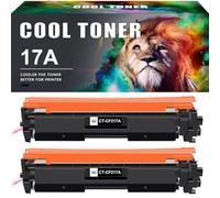 Cool Toner Cartuccia toner Compatibile In sostituzione di 17A CF217A LaserJet Pro M102w M102a MFP M130nw M130fw M130fn M130a M102 M130 (Nero,confezione da 2)