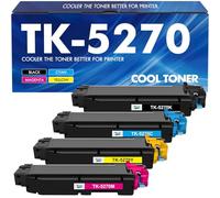 Cool Toner TK-5270 TK 5270 Compatibile per Kyocera ECOSYS M6630cidn P6230cdn M6230cidn TK 5270 TK5270 TK-5270C TK-5270M TK-5270Y M6630 P6230 M6230 Toner (Nero Ciano Giallo Magenta,confezione da 4)
