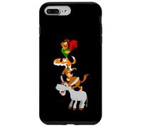 Cool Town Musicians of Bremen Illustration Graphic Designs Custodia per iPhone 7 Plus/8 Plus