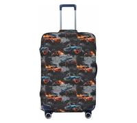 Cool Truck Graffiti Print Travel Luggage Covers, lavabile Valigie Coperture Protector per bagagli 45-81 cm alta elasticità, Nero , L