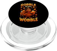 Cool Turkey Thanksgiving Gobble Till You Wobble PopSockets PopGrip per MagSafe
