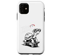 Cool Turtle on Skateboard Funny Turbo Vintage Gift Custodia per iPhone 11