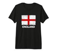 Cool United Kingdom England Flag Illustration Graphic Design Maglietta Premium