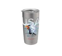 Cool USA Eagle With wild Quotes Illustration Graphic Designs Bicchiere termico in acciaio inox doppia parete