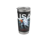 Cool USA Eagle With wild Quotes Illustration Graphic Designs Bicchiere termico in acciaio inox doppia parete