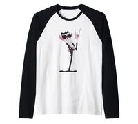 Cool Vampire Rock On Funny Gothic Monster Graphic Occhiali da Sole Maglia con Maniche Raglan