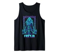 Cool Vaporwave Freyja Dea vichinga Mitologia Norrena Canotta