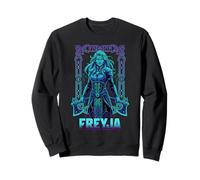 Cool Vaporwave Freyja Dea vichinga Mitologia Norrena Felpa