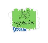 Cool Vegetarian Adesivi Citazione Sogno Decalcomanie in Vinile