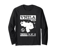 Cool venezuelan outfit tactical map of Caracas, Venezuela Maglia a Manica