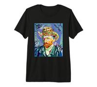 Cool Vincent Van Gogh Painter Profile Graphic Design Art Maglietta Premium