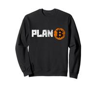 Cool Vintage Bitcoin Cryptocurrency Plan B, Bitcoin Graphic Felpa