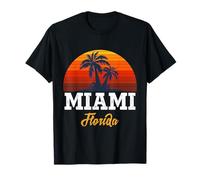 Cool Vintage Miami Beach Skyline I Love Miami Florida, Miami Maglietta