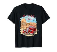 Cool Vintage Roma Italia Colosseum Souvenirs, Rome Italy Maglietta