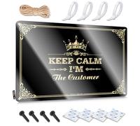 Cool Wall Art Vintage Home Decor Wall Decor | Keep Calm I'm The Customer Cottage For Beach Home (20 x 30 cm)