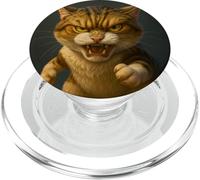 Cool Wanted Funny Wild Fury cat Illustration Graphic Designs PopSockets PopGrip per MagSafe