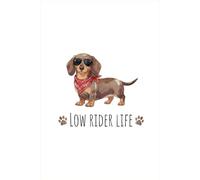 Cool Watercolor Dachshund Notebook | Street Style Dog Art with Attitude: 6x9 Lined Notebook with Adorable Dachshund Cover, Dog Lovers Gift Clean Design