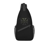 Cool West Coast Chopper Iron Cross Sling Bag per Uomini in Viaggio Crossbody Petto Zaino Spalla Daypack