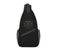 Cool West Coast Chopper Iron Cross Sling Bag per uomini in viaggio, zaino a tramontola a tracolla, zaino a spalla