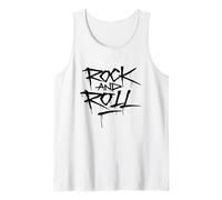 Cool Wild Rock And Roll Typography Graffiti Style Music Canotta