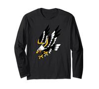 Cool Wild USA Eagle Hunting Illustration Graphic Designs Maglia a Manica