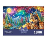 Cool Wolf Puzzle Da 1000 Pezzi Cool Wolf Regalo Perfetto Di Compleanno Per Bambini E Adulti 52x38cm/1000pcs