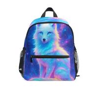 Cool Wolf - Zaino con stampa fantasiosa per bambini, ragazzi, ragazze, bambini, zaino prescolare per ragazze, Fantastica stampa lupo, 3-5 anni, Graziosi zaini