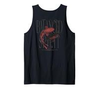 Cool Y2K Carpa Koi di Pesce Nishikigoi Vintage Backprint Koi Canotta