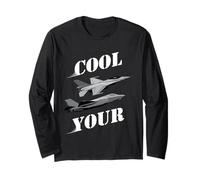 Cool Your Jets - Divertente Design Sarcastico umoristico Maglia a Manica