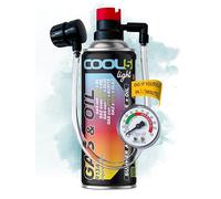 COOL5 HOBBY Refrigerante sostitutivo r134a per impianti di climatizzazione auto - 1 bomboletta 2in1, 235 g con tubo flessibile integrato e manometro