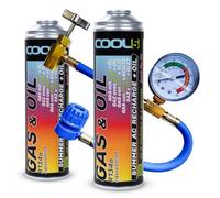 Cool5 Kit Completo AC 2 in 1 (2 lattine 2 in 1 290 g R134a Auto 1995-2016 + Tubo)