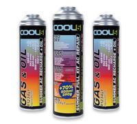 Cool5 - Summer Full KIT AC 5 in 1 + 2 lattine Summer AC Recharge + olio - Refrigerante e cambio olio - Gas (R1234yf), olio condizionatore d'aria per auto dal 2017 - Confezione grande 290 g netto