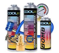 Cool5 Set di riparazione per condizionatori d'aria Summer Full Kit AC 5 in 1 (R1234yf gas di ricambio) con tubo di misurazione - per veicoli a partire dall'anno di costruzione 2017, 290 g + 70%