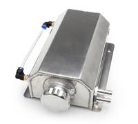 Coolant Expansion Tank Serbatoio Universale Per Olio In Alluminio 1L/2L Per Radiatore Liquido Raffreddamento Motore Per E Carburante Con Tappo(2L-Silver)