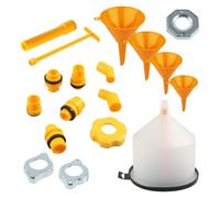 Coolant Funnel Kit - 19 x Radiator Filling Antifreeze Funnel, Coolant Bleeder Kit for Efficient Automotive Maintenance 19 x Coolant Funnel - Antifreeze Filling and Coolant Burping Kit, Compreh