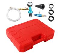 Coolant Refill Kit 7pcs Cooling System Purge Tool - Automotive Coolant Replacement Set | Radiator Air Bleeding Tool, Car Cooling System Filling Adapter Kit For SUV Vehicle Repair | For Garage Use