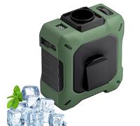 CoolBelt Pro - Wearable Waist Fan & Power Bank with Desktop Stand, 3-in-1 Hands-Free Cooling Fan, Dual Turbo Airflow, 3 Speeds, Wearable for Outdoor (Green)