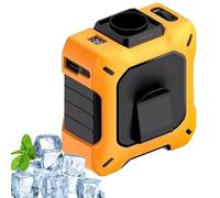 CoolBelt Pro - Wearable Waist Fan & Power Bank with Desktop Stand, 3-in-1 Hands-Free Cooling Fan, Dual Turbo Airflow, 3 Speeds, Wearable for Outdoor (Yellow)