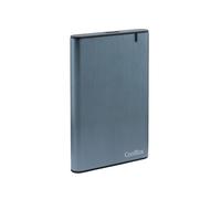 CoolBox Alloggiamento per disco rigido da 2,5", USB3.0 a SATA III, 5 Gbps, supporto UASP, per SSD/HDD SATA I/II/III, montaggio semplice senza attrezzi, in alluminio. Grigio