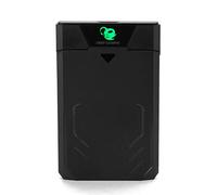 CoolBox DeepCase - Custodia esterna per hard disk da 2,5", con design gamer, USB3.0 con supporto UASP, compatibile con HDD e SSD SATAI/II/III, montaggio senza viti. Nero