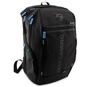 CoolBox DeepGaming DG-BAG17-2N Zaino per Computer Portatile Gaming 17.3" Impermeabile, Sistema di Ricarica USB Integrato, Scomparti e Tasche Interne. Colore nero